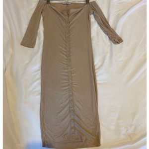 Off the shoulder midi dress